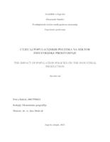 Utjecaj populacijskih politika na sektor industrijske proizvodnje