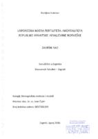 USPOREDBA MJERA FERTILITETA I MORTALITETA REPUBLIKE HRVATSKE I KRALJEVINE NORVEŠKE