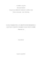 Uloga marketinga na društvenim medijima u razvoju svijesti o marki i lojalnost marki