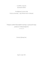 Primjena analize financijskih izvještaja u ocjeni poslovanja poduzeća Vodomaterijal d.d.
