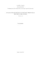 Analiza željezničkog putničkog prijevoza u Republici Hrvatskoj