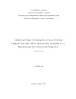 Motivi kupnje, potrošačeva uključenost i vrjednujući kriteriji pripadnika generacije Z prilikom kupnje božićnih poklona