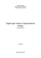 Digital age trends in organizational design