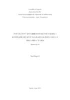 Povezanost interpersonalnih sukoba i kontraproduktivnog radnog ponašanja u organizacijama