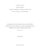 Doprinos zastupljenosti žena na izvršnim pozicijama ostvarivanju ciljeva korporativne održivosti u hrvatskim poduzećima