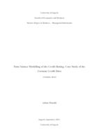 Data science modelling of the credit rating : case study of the German credit data