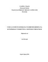 Utjecaj subvencioniranja stambenih kredita na kupoprodaju nekretnina u Republici Hrvatskoj
