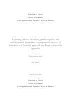 Exploring cultural variations, gender equality and socioeconomic disparities