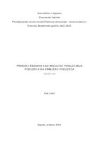 Prihodi i rashodi kao rezultat poslovanja poduzeća na primjeru poduzeća