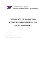 The impact of marketing activities on revenue in the sports industry