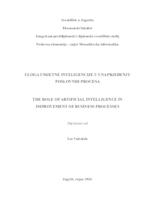 Uloga umjetne inteligencije u unaprjeđenju poslovnih procesa