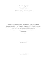 Utjecaj naknadnog mjerenja financijskih instrumenata na financijski položaj uspješnosti poslovanja investicijskog fonda