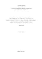 Komparativna analiza financiranja mirovinskih sustava u Hrvatskoj, Australiji i Sjedinjenim Američkim Državama