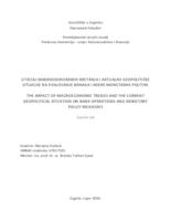 Utjecaj makroekonomskih kretanja i aktualne geopolitičke situacije na poslovanje banaka i mjere monetarne politike