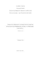 Poslovna primjena generativne umjetne inteligencije prirodnog jezika na primjeru ChatGPT-a