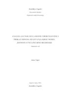 Analiza javnog duga Bosne i Hercegovine i prikaz odnosa dugovanja kroz model jednostavne linearne regresije