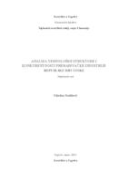Analiza tehnološke strukture i konkurentnosti prerađivačke industrije Republike Hrvatske