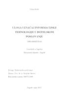 Uloga i značaj informacijske tehnologije u hotelskom poslovanju