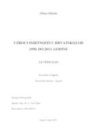 UZROCI SMRTNOSTI U HRVATSKOJ OD 1950. DO 2013. GODINE