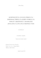 KOMPARATIVNA ANALIZA POREZA NA DOHODAK, POREZA NA DOBIT I POREZA NA DODANU VRIJEDNOST U ODABRANIM ZEMLJAMA ČLANICAMA EUROPSKE UNIJE