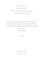 STATISTIČKA ANALIZA KRETANJA PROSJEČNIH DNEVNIH CIJENA I KOLIČINA ODABRANIH DIONICA U TURISTIČKOM SEKTORU REPUBLIKE HRVATSKE U 2018. GODINI