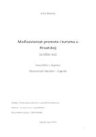 Međuovisnost prometa i turizma u Hrvatskoj