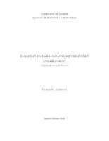EUROPEAN INTEGRATION AND SOUTHEASTERN ENLARGEMENT