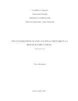 Financijsko poslovanje nacionalnih parkova u Republici Hrvatskoj