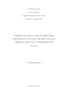 Energetska regulacija i energetsko zakonodavstvo kao instrument jačanja održivog razvoja u Europskoj uniji