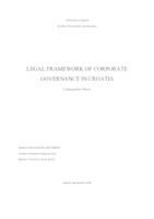 Legal framework of corporate governance in Croatia