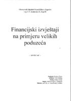 Financijski izvještaji na primjeru velikih poduzeća