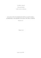 Analiza financijskih izvještaja koncerna Agrokor za razdoblje od 2012. do 2016. godine
