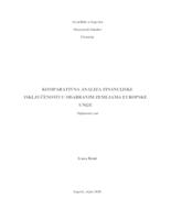 Komparativna analiza financijske isključenosti u odabranim zemljama Europske unije