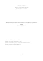 Strategic analysis of food delivery industry using Porter's five forces model