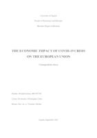 The economic impact of COVID-19 crisis on the European union