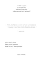 Povezanost organizacijske kulture i menadžmenta promjena u hrvatskim proizvodnim poduzećima