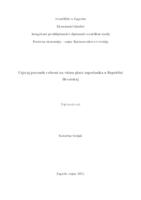 Utjecaj poreznih reformi na visinu plaće zaposlenika u Republici Hrvatskoj