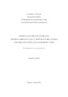 Modeli i izvori financiranja visokog obrazovanja u Republici Hrvatskoj i odabranim zemljama Europske unije