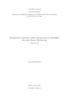 Komparativno mjerenje troškova javnog zdravstva Republike Hrvatske i Bosne i Hercegovine