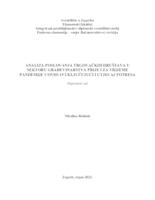 Analiza poslovanja trgovačkih društava u sektoru građevinarstva prije i za vrijeme pandemije COVID-19 uključujući i utjecaj potresa