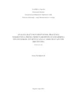 Analiza računovodstvenog praćenja nekretnina prema Međunarodnim standardima financijskog izvještavanja u osiguravajućim društvima