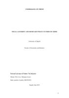 Fiscal austerity and monetary policy in times of crisis