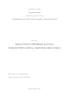 MOGUĆNOSTI I PREPREKE RAZVOJA PODUZETNIŠTVA ŽENA U REPUBLICI HRVATSKOJ