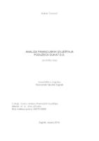 prikaz prve stranice dokumenta Analiza financijskih izvještaja poduzeća Dukat d.d.