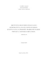 prikaz prve stranice dokumenta Društveno odgovorno poslovanje i komparativna analiza nefinancijskog izvještavanja na primjeru odabranih velikih poduzeća u Republici Hrvatskoj