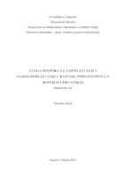 prikaz prve stranice dokumenta Uloga potpora za zapošljavanje i samozapošljavanje na razvoj poduzetništva u Republici Hrvatskoj