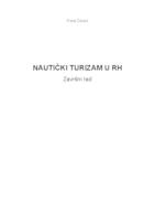 prikaz prve stranice dokumenta Nautički turizam u Republici Hrvatskoj
