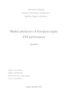 prikaz prve stranice dokumenta Market predictors of European equity ETF performance