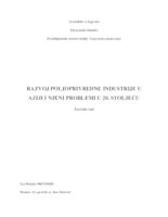 prikaz prve stranice dokumenta Razvoj poljoprivredne industrije u Aziji i njeni problemi u 20. stoljeću