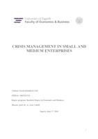 prikaz prve stranice dokumenta Crisis management in small and medium enterprises